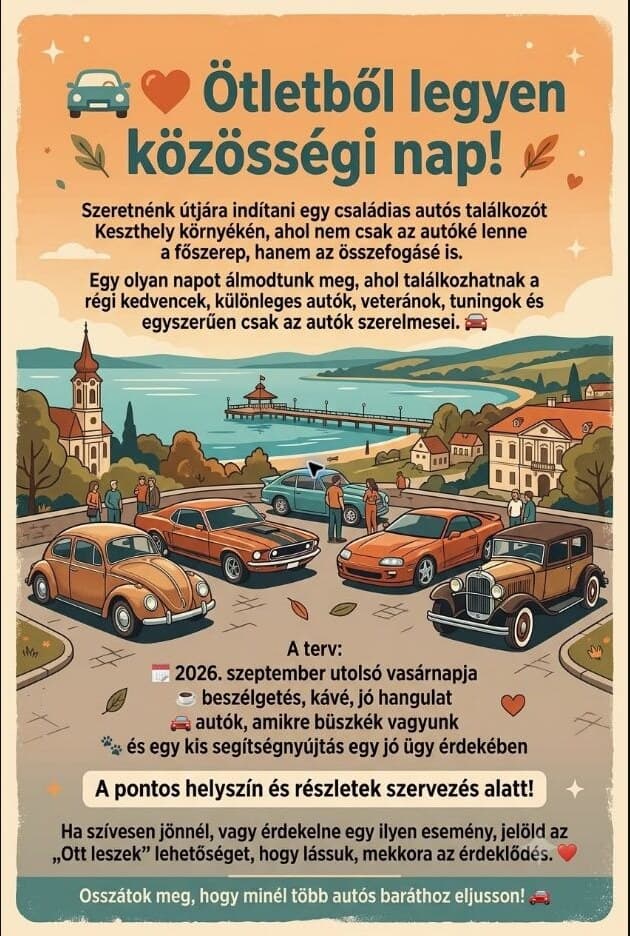 Vasak és Mancsok – Autós találkozó egy jó ügyért🐾🚗